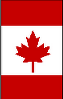 Flagge Fahne Hochformat Kanada