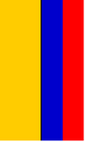 Flagge Fahne Hochformat Kolumbien