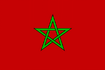 Boots / Motorradflagge Marokko