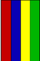 Flagge Fahne Hochformat Mauritius