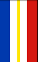 Flagge Fahne Hochformat Mecklenburg-Vorpommern ohne Wappen