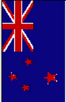Flagge Fahne Hochformat Neuseeland