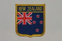 Aufnäher New Zealand / Neuseeland Schrift oben