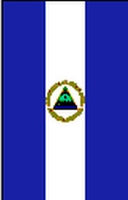 Flagge Fahne Hochformat Nicaragua