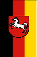 Flagge Fahne Hochformat Niedersachsen