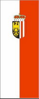 Flagge Fahne Hochformat Oberösterreich mit Wappen