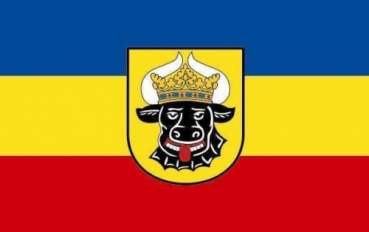Tischflagge Ochsenkopf 10x15cm mit Ständer Tischfahne Miniflagge