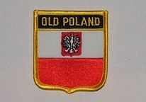 Aufnäher Old Poland / Polen Wappen Schrift oben