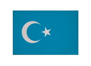 Aufnäher Patch Ostturkistan Aufbügler Fahne Flagge