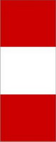 Bannerfahne Peru ohne Wappen Premiumqualität