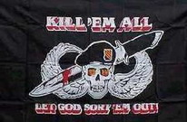 Flagge Fahne Pirat Kill em All