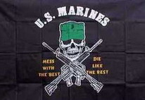 Flagge Fahne Pirat US MARINES