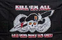 Flagge Fahne Pirat Kill em All  90x150 cm