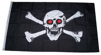 Flagge Fahne Pirat mit roten Augen  90x150 cm