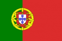 Papierfahne Portugal 12x24 cm
