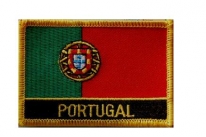 Aufnäher Portugal Schrift unten