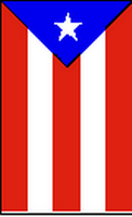 Flagge Fahne Hochformat Puertorico