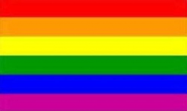 Tischflagge Regenbogen 10x15cm mit Ständer Tischfahne Miniflagge