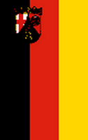 Flagge Fahne Hochformat Rheinland-Pfalz