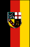 Flagge Fahne Hochformat Saarland