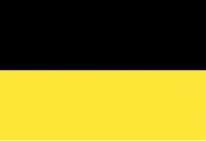 Riesen Fahne Schwarz/Gelb 3x5 Meter