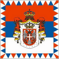 Flagge Fahne Standarte Serbien Präsident