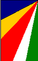 Flagge Fahne Hochformat Seychellen