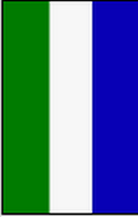 Flagge Fahne Hochformat Sierra Leone