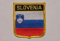 Aufnäher Slovenia / Slowenien Schrift oben