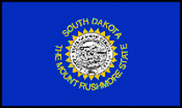 Flagge Fahne South Dakota 90x150 cm