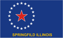 Flagge Fahne Springfield City (Illinois) Premiumqualität