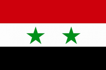Tischflagge Syrien 10x15cm mit Ständer Tischfahne Miniflagge