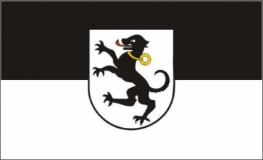 Tischflagge Tettnang 10x15cm mit Ständer Tischfahne Miniflagge