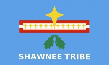 Tischflagge the Shawnee Tribe of Oklahoma 10x15cm mit Ständer Tischfahne Miniflagge