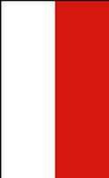 Flagge Fahne Hochformat Thüringen ohne Wappen