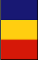 Flagge Fahne Hochformat Tschad