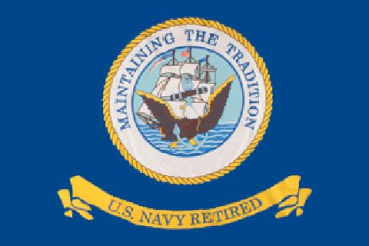 Flagge Fahne US Navy Retired 90 x 150 cm