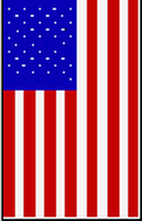 Flagge Fahne Hochformat USA