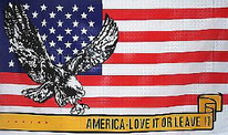 Flagge Fahne Amerika Love it or Leave it 90x150 cm