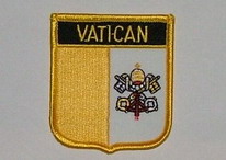 Aufnäher Vatican / Vatikan Schrift oben