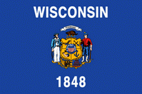 Flagge Fahne Wisconsin Premiumqualität