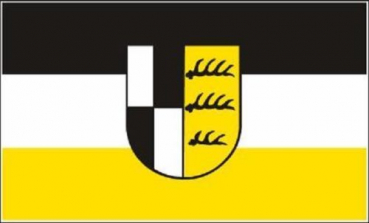 Tischflagge Zolleralbkreis 10x15cm mit Ständer Tischfahne Miniflagge